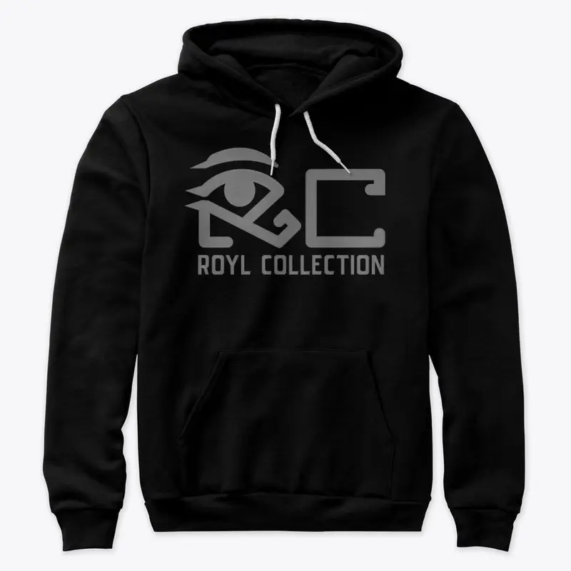 Hoodie w/ Full Chest Logo Silver